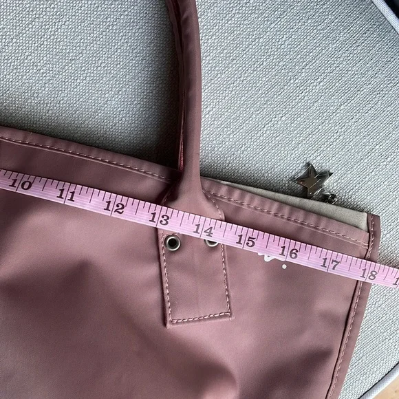 Agnes b voyage tote bag dusty pink color made in Japan